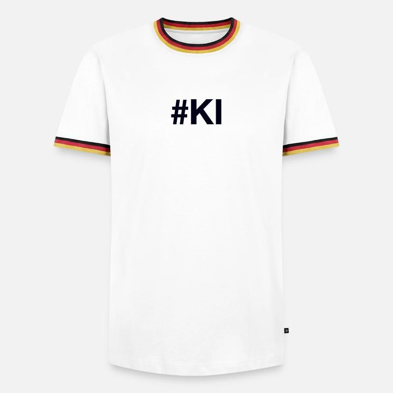 AI Artificial Intelligence - Men's Ringer Shirt - white/tricolour