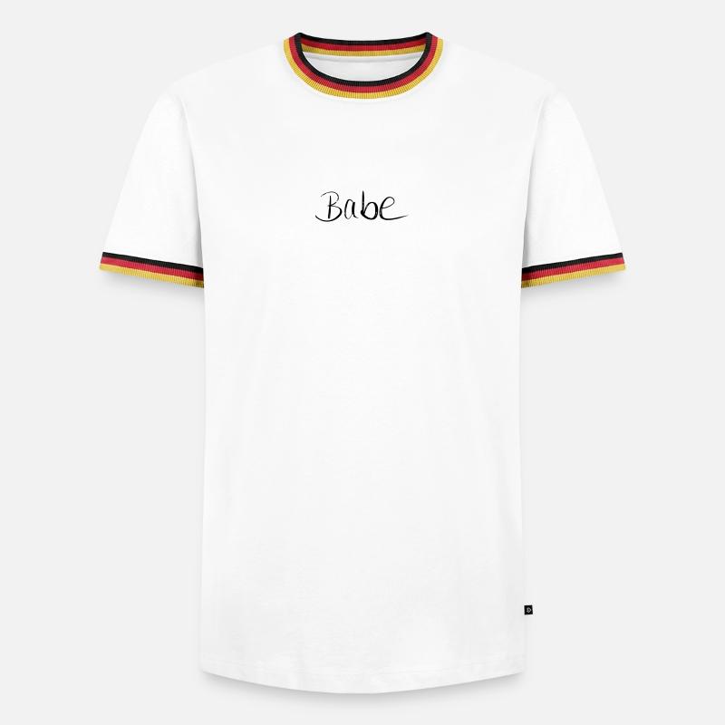 Babe - Men's Ringer Shirt - white/tricolour