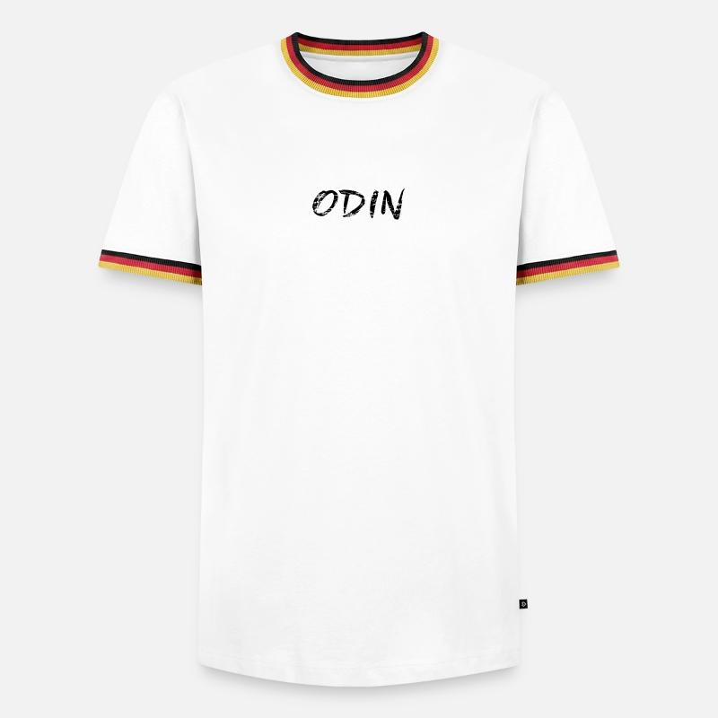 Odin - Men's Ringer Shirt - white/tricolour