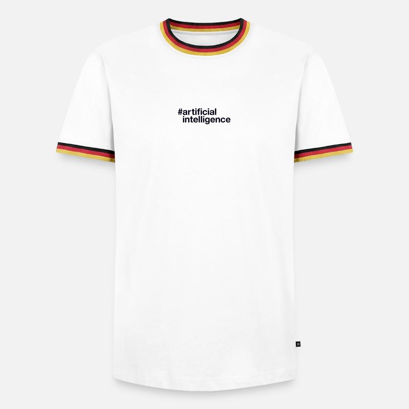 Artificial Intelligence Ki - Männer Kontrast-T-Shirt - Weiß/Dreifarbig