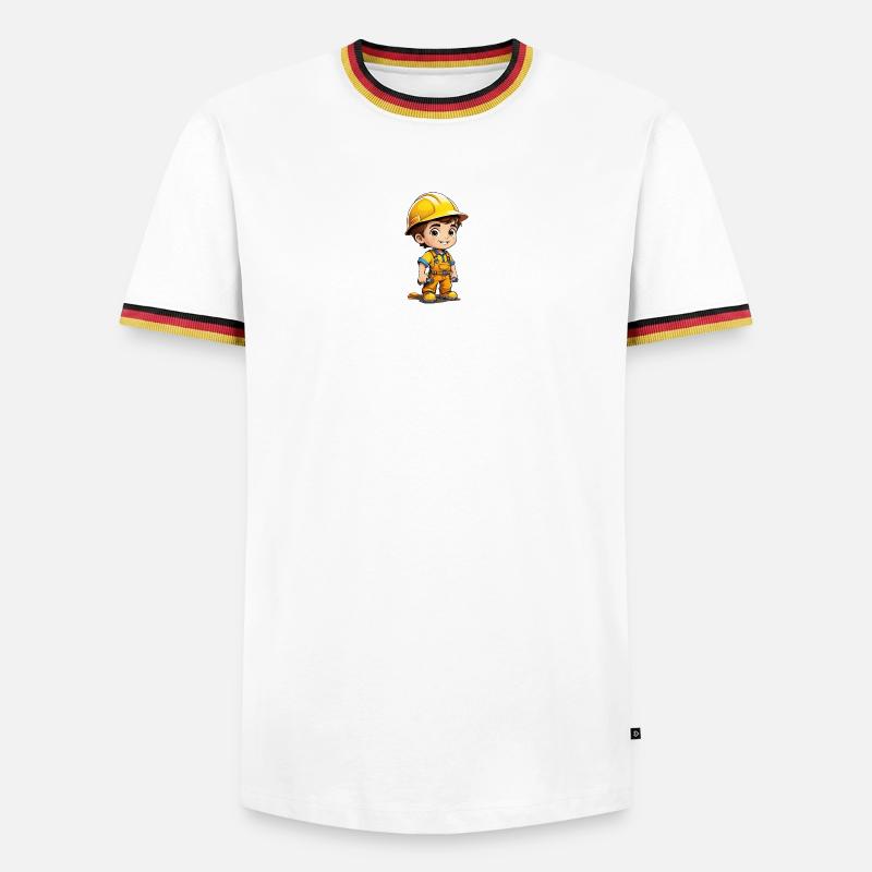 Builder - Men's Ringer Shirt - white/tricolour