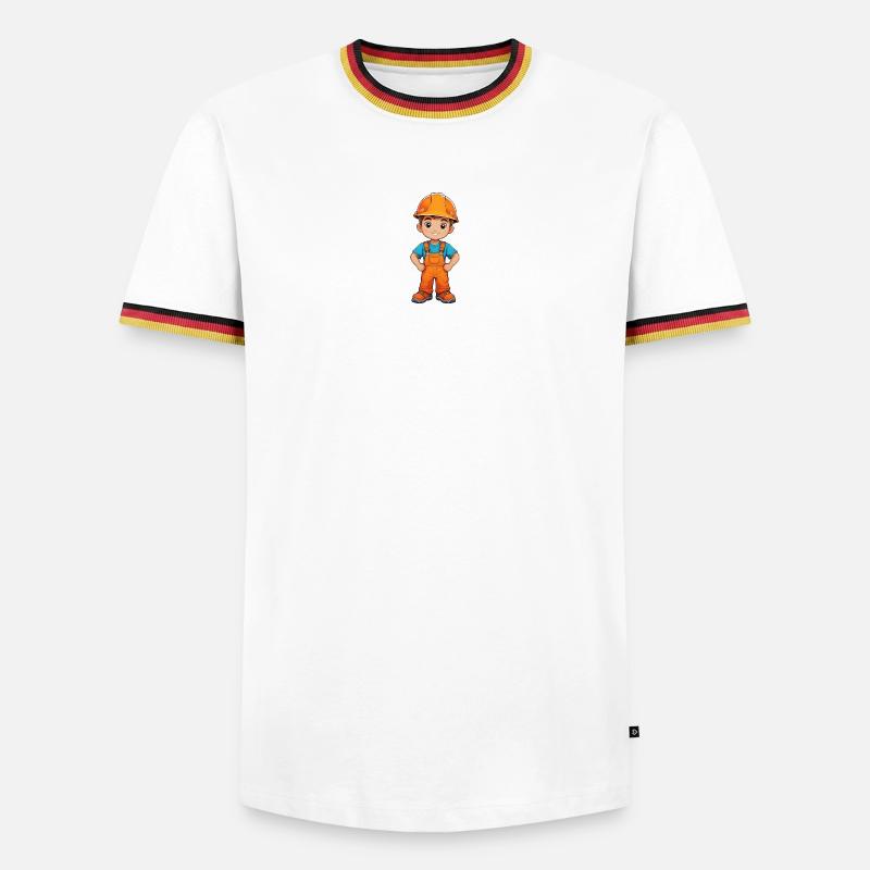 Builder - Men's Ringer Shirt - white/tricolour