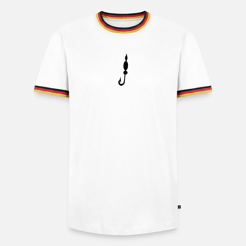 Fishhook - Men's Ringer Shirt - white/tricolour