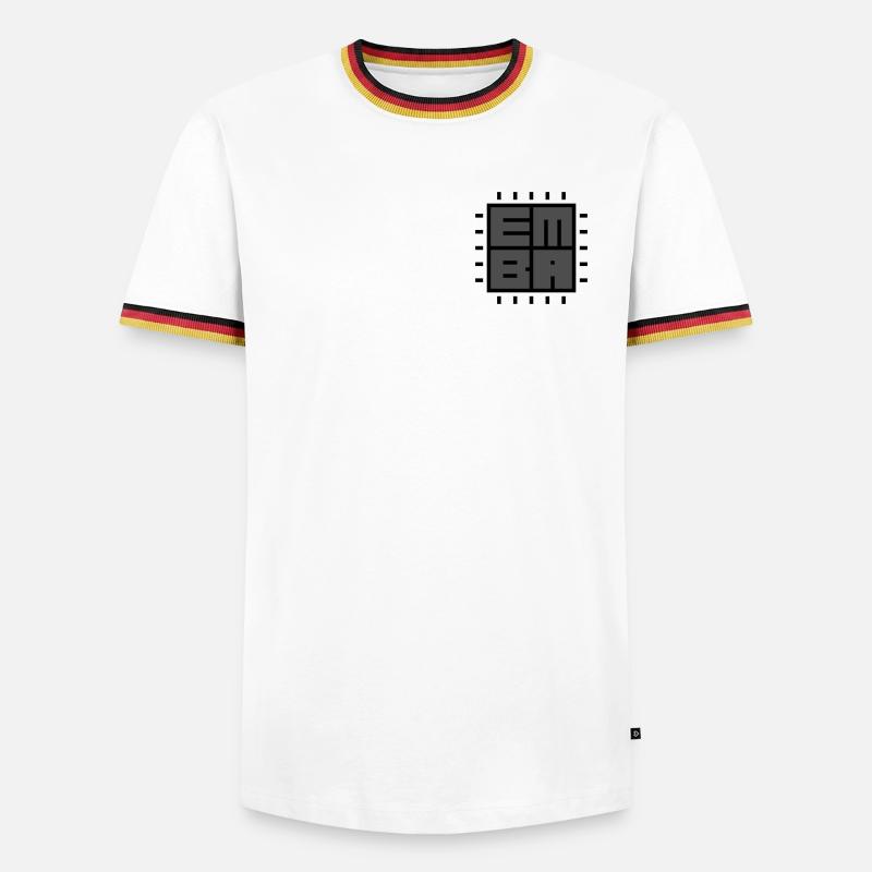 EMBA firmware analyzer - Männer Kontrast-T-Shirt - Weiß/Dreifarbig