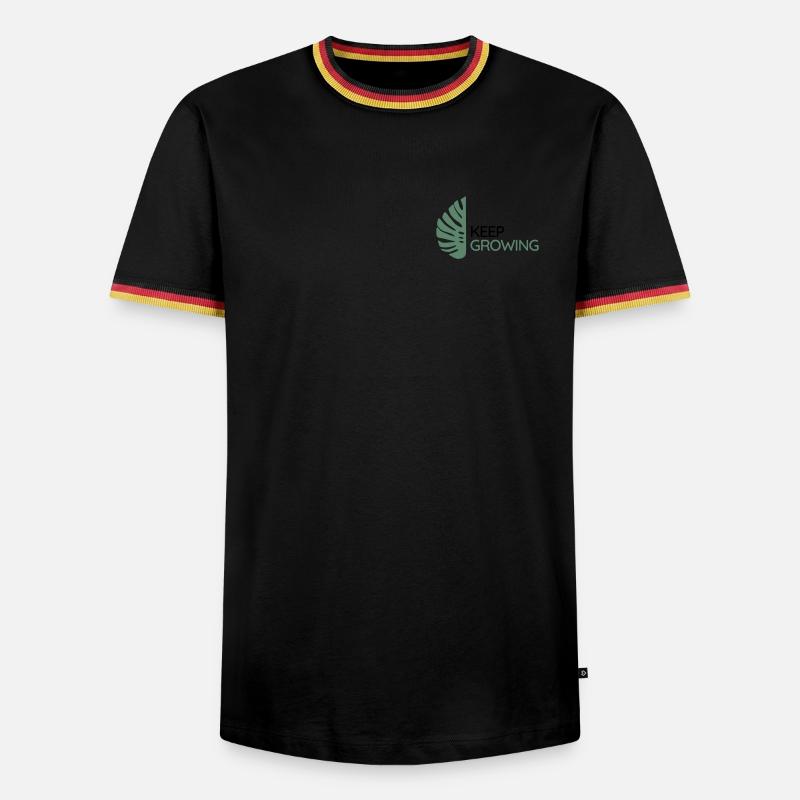 Monstera - Keep Growing - Men's Ringer Shirt - white/tricolour