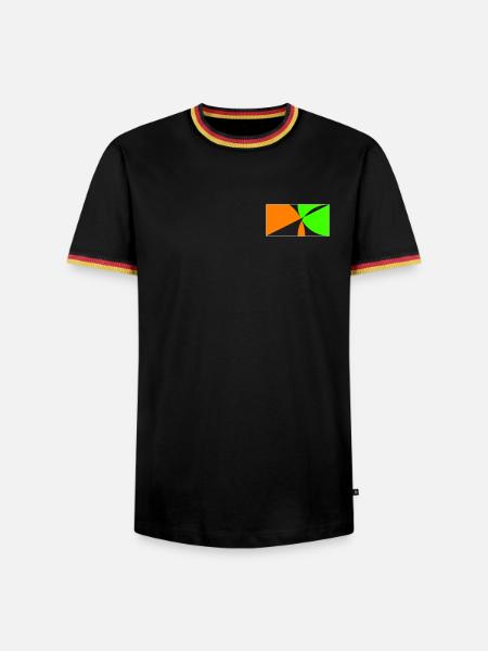 ¡Mantente en la pelota! - Camiseta contraste hombre - negro/tricolor