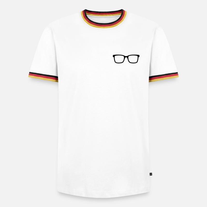 Spectacles - Men's Ringer Shirt - white/tricolour
