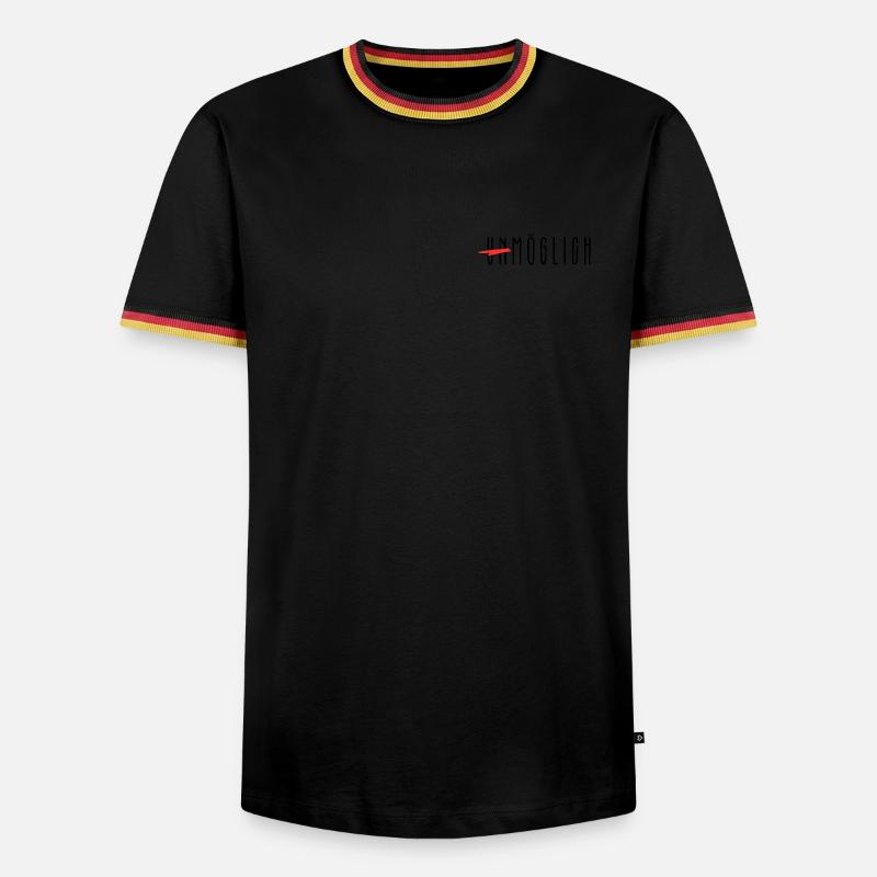 Impossible - Men's Ringer Shirt - black/tricolour