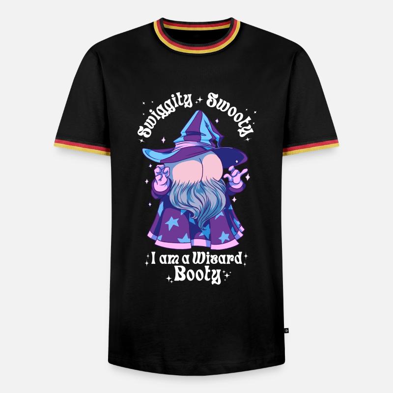 Wizard Booty Butttober - Men's Ringer Shirt - black/tricolour