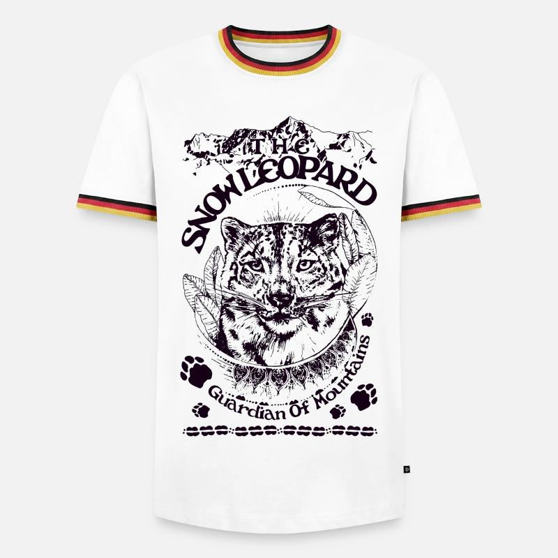 SNOW LEOPARD - Men's Ringer Shirt - white/tricolour