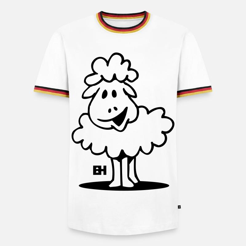 Sheep - Men's Ringer Shirt - white/tricolour