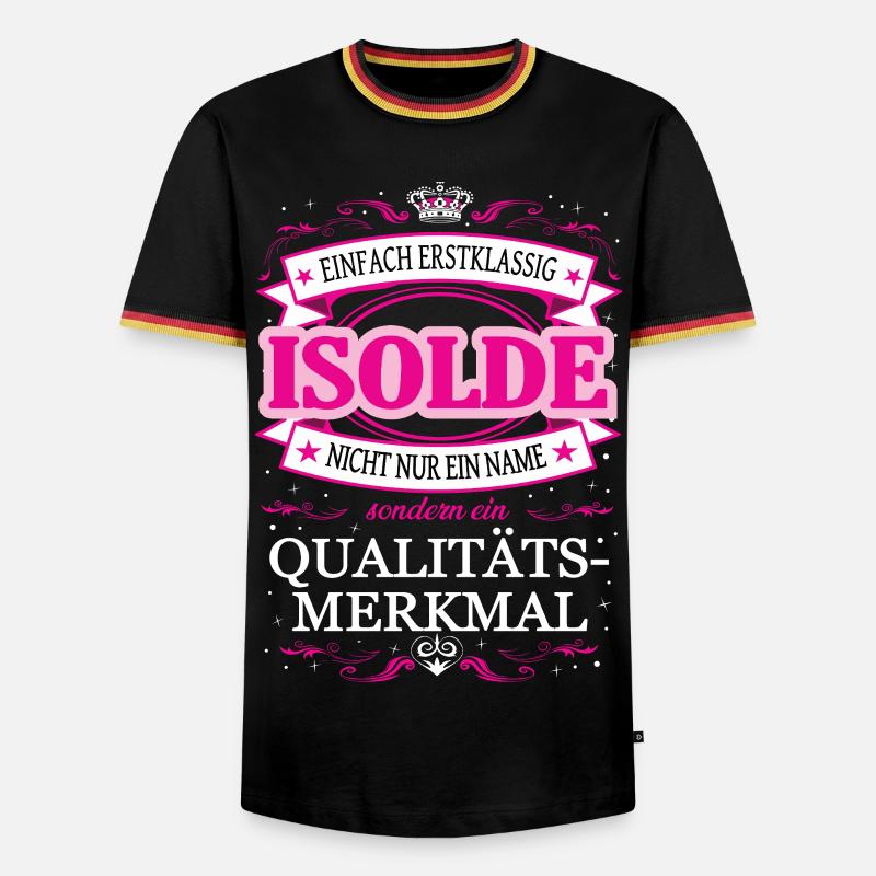 Quality feature Isolde simply first-class - Men's Ringer Shirt - black/tricolour