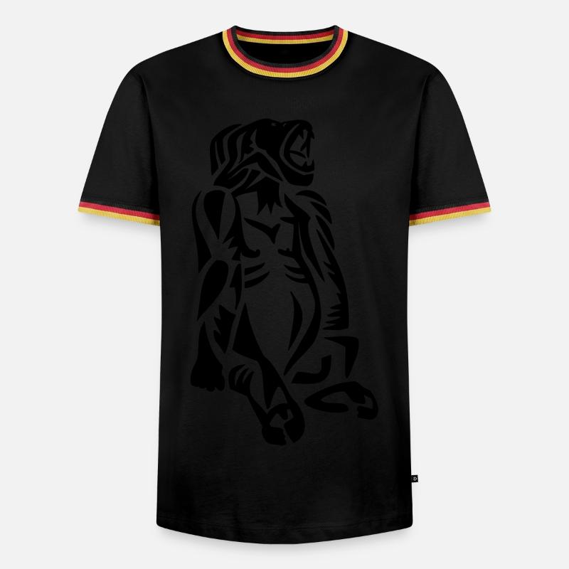 Gorilla - Men's Ringer Shirt - black/tricolour