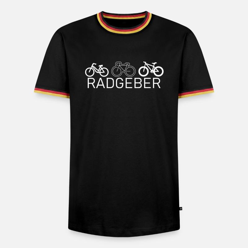 Encodeur de roue - T-shirt contrasté Homme - noir/tricolore