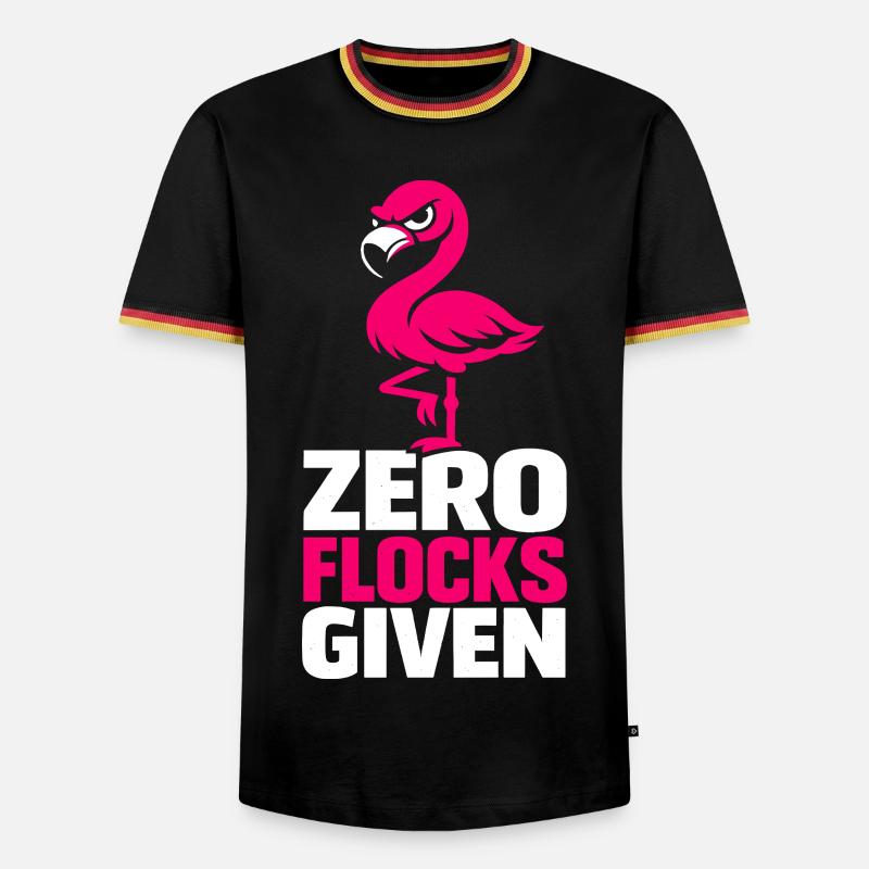 Zero Flocks Given - Männer Kontrast-T-Shirt - Schwarz/Dreifarbig