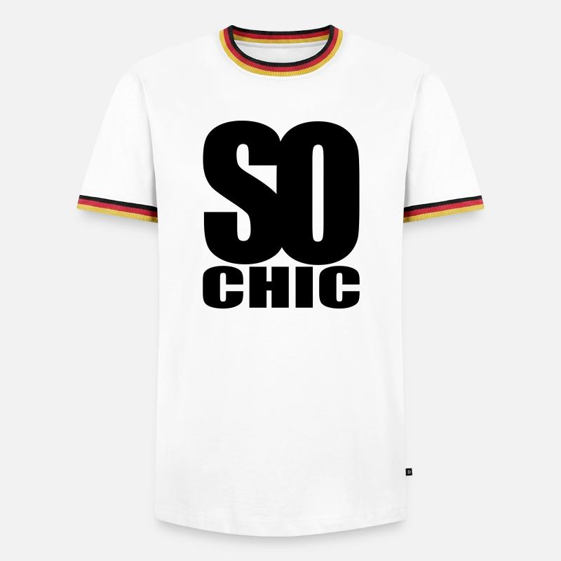 so chic - Men's Ringer Shirt - white/tricolour
