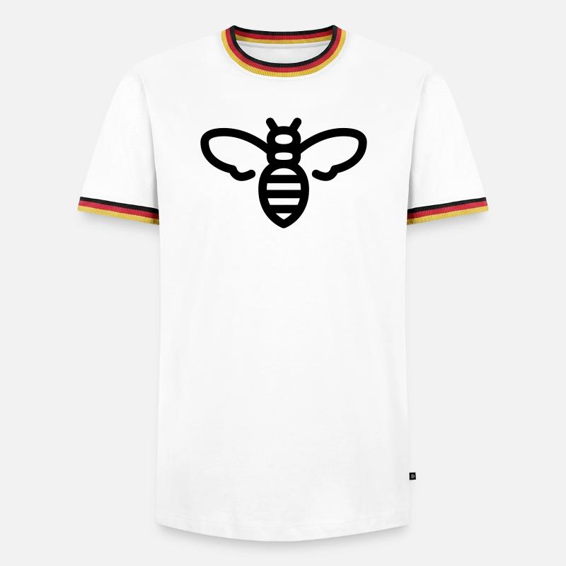 Bee - Men's Ringer Shirt - white/tricolour