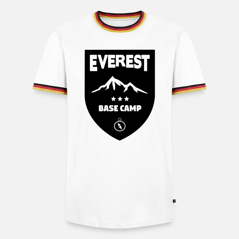 Mount Everest Basecamp - Men's Ringer Shirt - white/tricolour