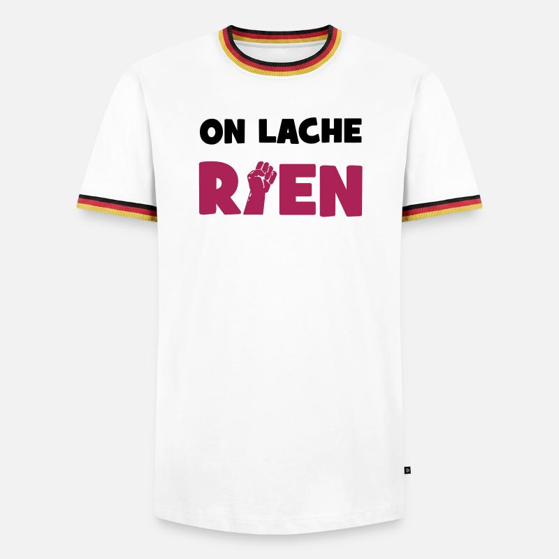 We loose nothing! - Men's Ringer Shirt - white/tricolour