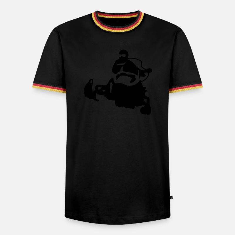 snowmobile_1 - Men's Ringer Shirt - black/tricolour