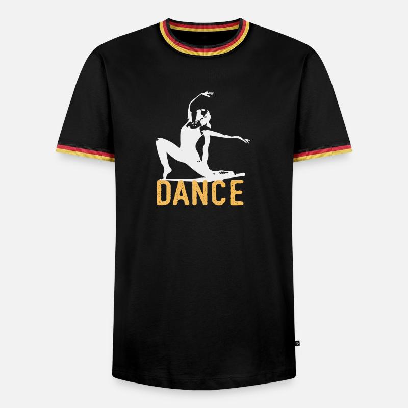 Modern Dance Dance Ballet - Men's Ringer Shirt - black/tricolour