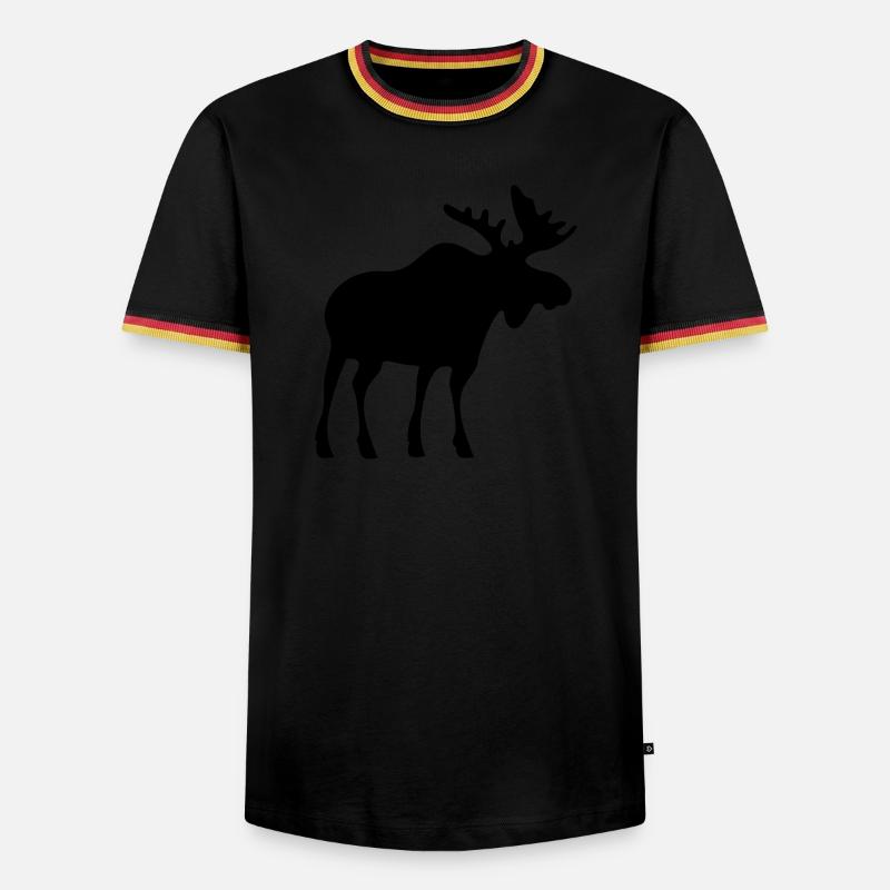 moose - Men's Ringer Shirt - white/tricolour