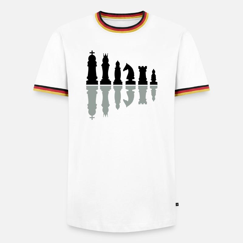 chess - Men's Ringer Shirt - white/tricolour