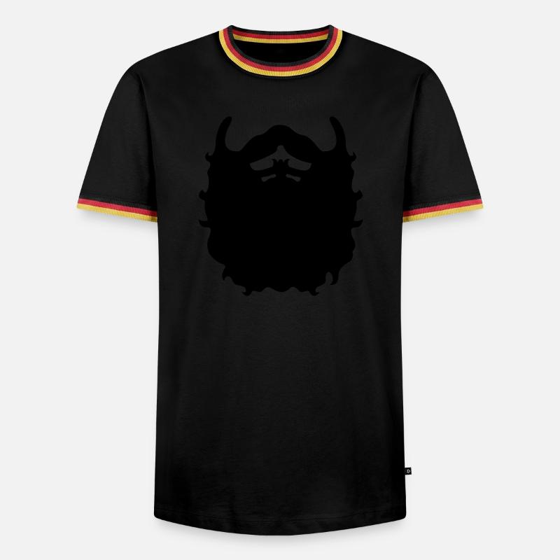 Bart - Männer Kontrast-T-Shirt - Schwarz/Dreifarbig