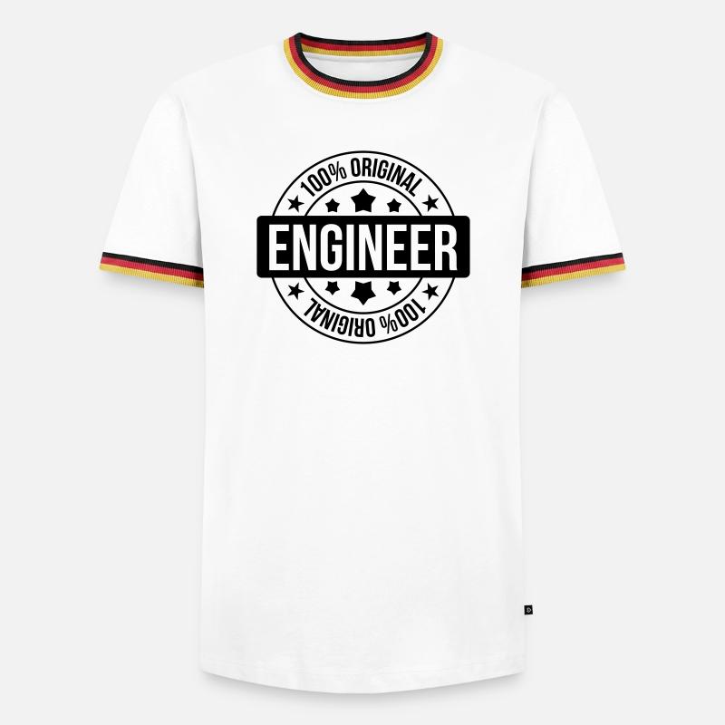 Engineer - Men's Ringer Shirt - white/tricolour