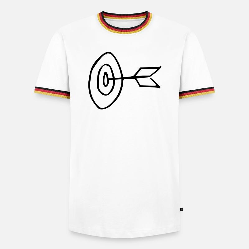 Target - Men's Ringer Shirt - white/tricolour