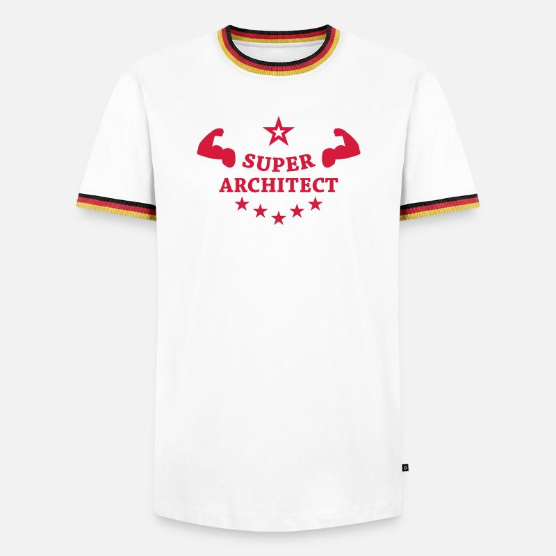 Architect / Architecture / Architekt / Architecte - Men's Ringer Shirt - white/tricolour