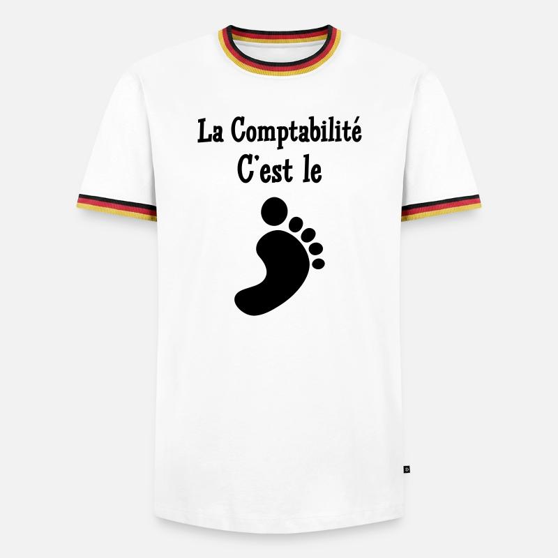 Accountant / Accounting / Comptable / Comptabilité - Men's Ringer Shirt - white/tricolour