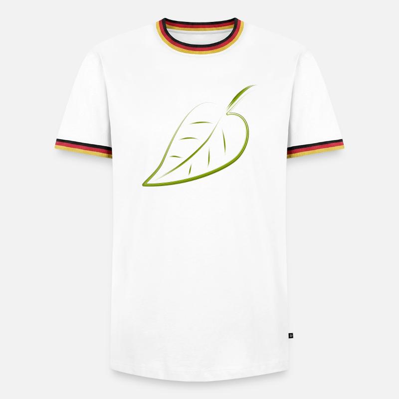 leaf - Men's Ringer Shirt - white/tricolour