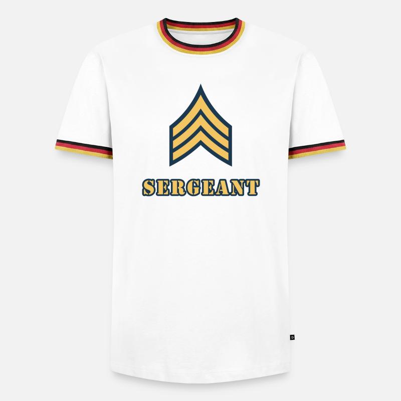 Sergeant - Men's Ringer Shirt - white/tricolour