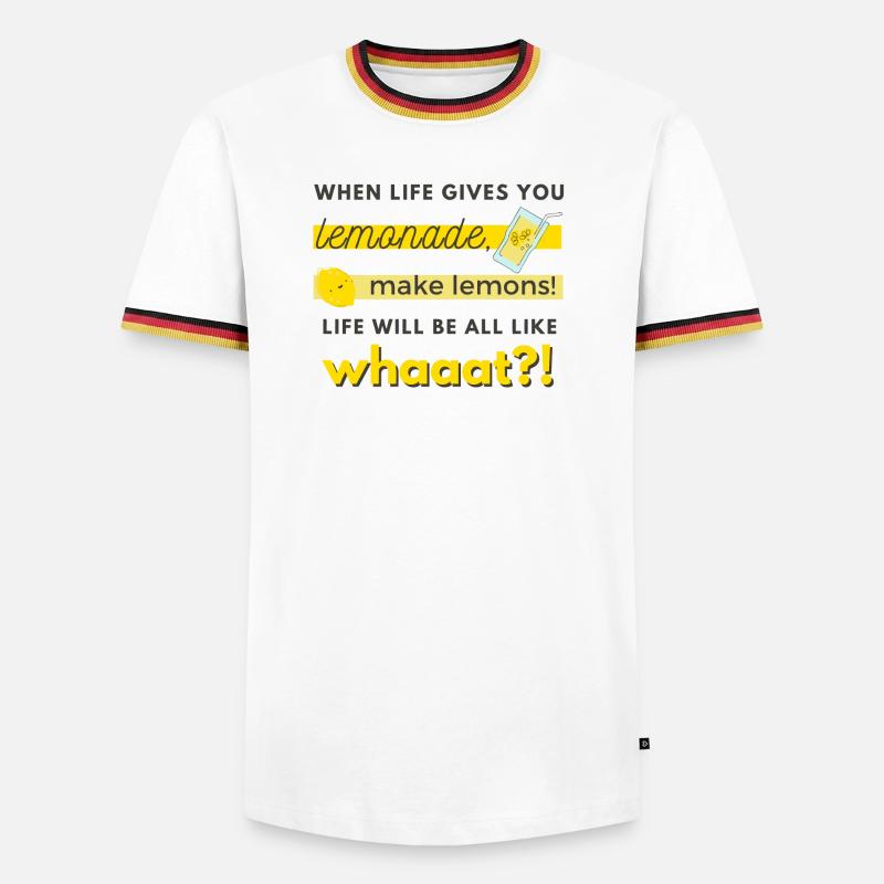 make lemons! - Men's Ringer Shirt - white/tricolour