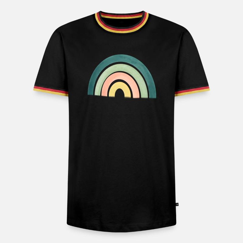 Rainbow - Men's Ringer Shirt - black/tricolour