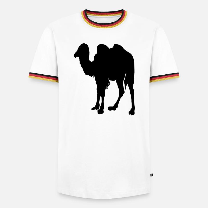 Camel, Camel - Men's Ringer Shirt - white/tricolour