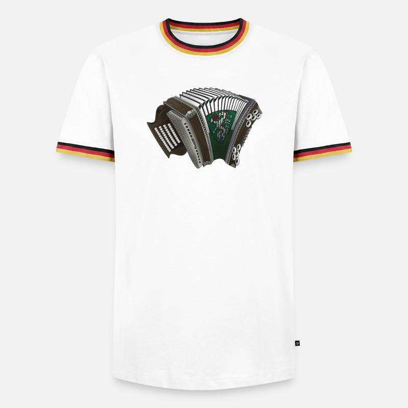 Styrian Harmonica - Styria | ZiachON! - Men's Ringer Shirt - white/tricolour