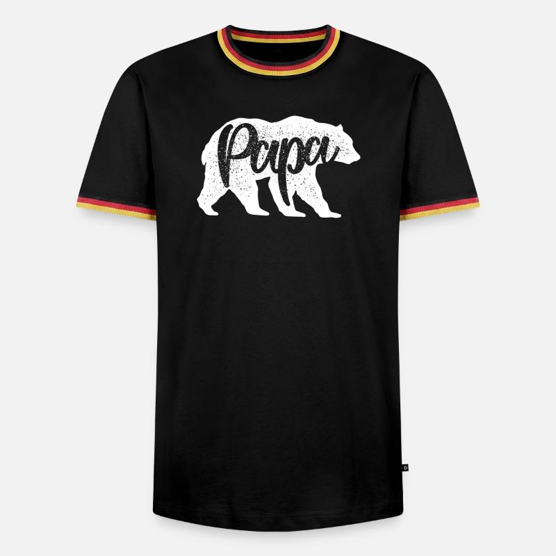 Wildcat Script Monochrome - Men's Ringer Shirt - black/tricolour