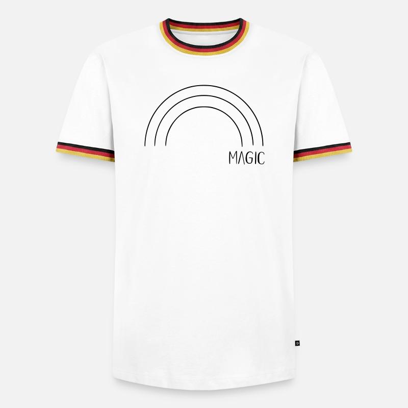 Magic Rainbow - Men's Ringer Shirt - white/tricolour