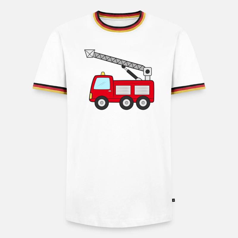 Fire engine Fire engine - Men's Ringer Shirt - white/tricolour