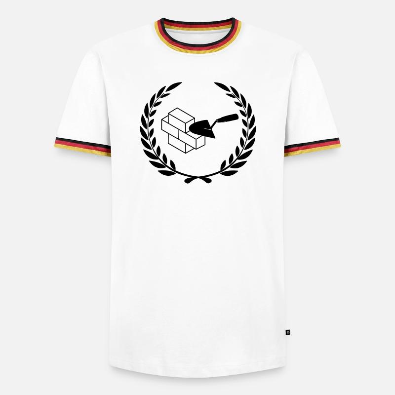 Masonry tools for masonry - Men's Ringer Shirt - white/tricolour