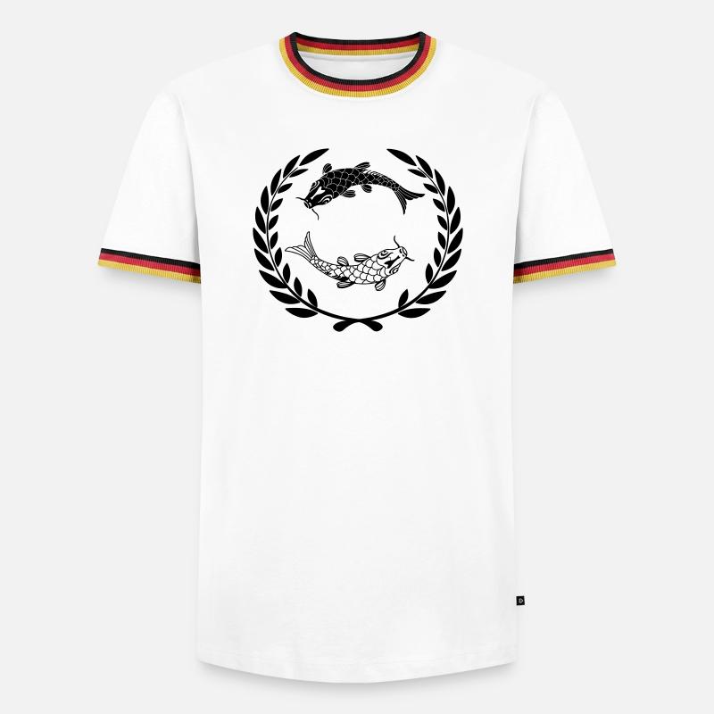 Fish 009 - Men's Ringer Shirt - white/tricolour