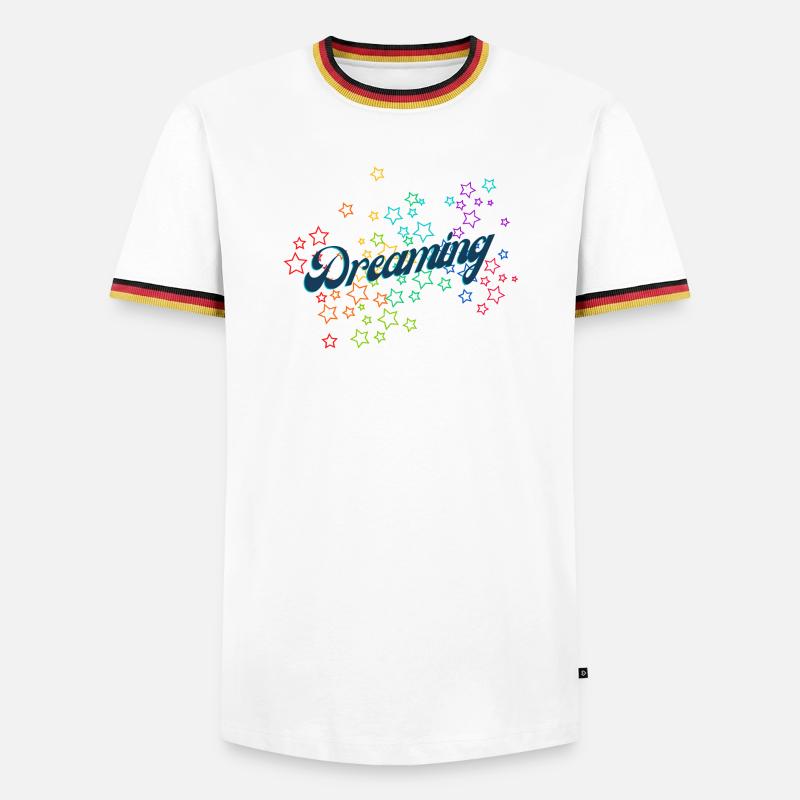 Dreaming - Men's Ringer Shirt - white/tricolour