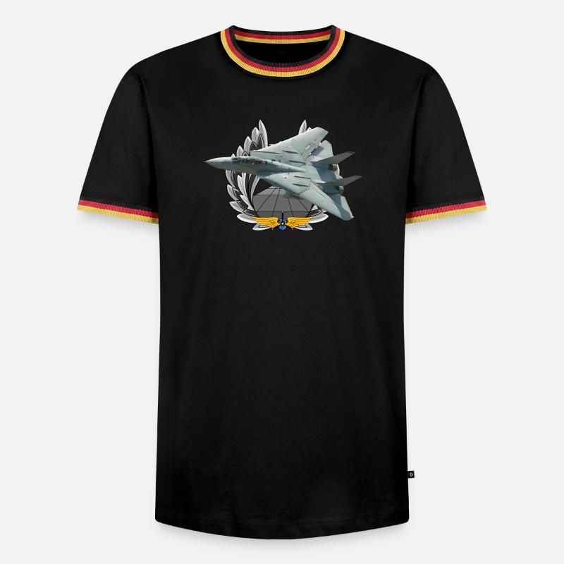 F-14 Tomcat - Men's Ringer Shirt - white/tricolour