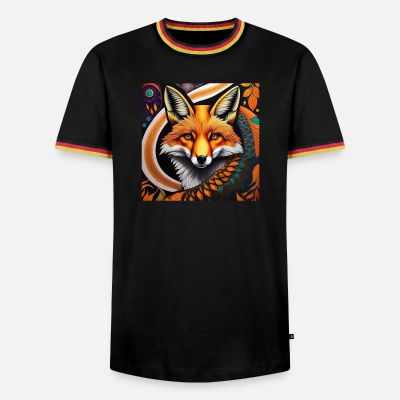 Fox - Men's Ringer Shirt - white/tricolour