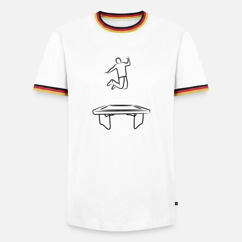 Trampoline operator - Men's Ringer Shirt - white/tricolour