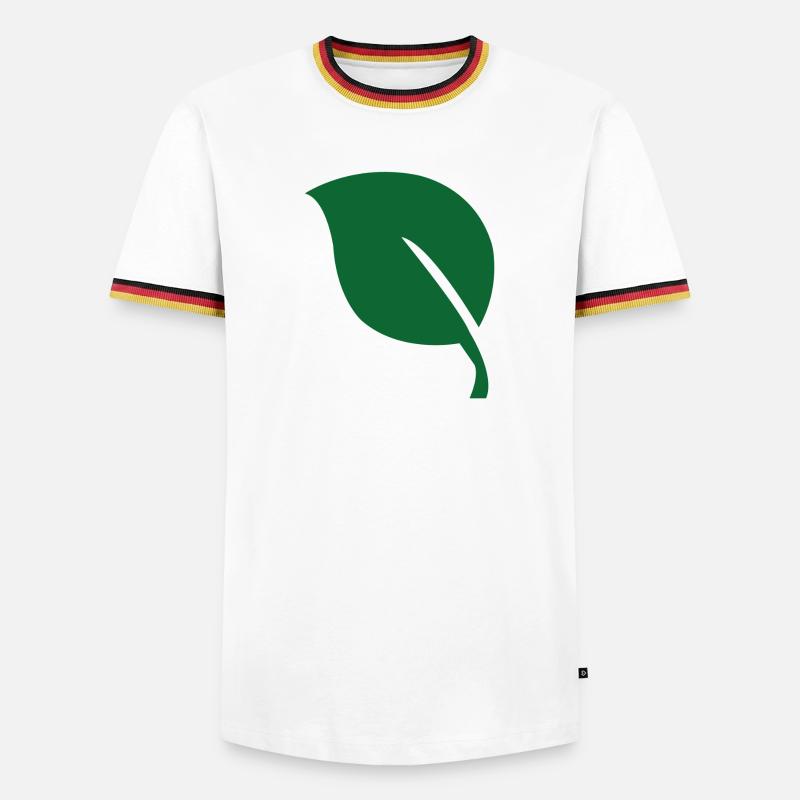 Leaf leaf - Men's Ringer Shirt - white/tricolour