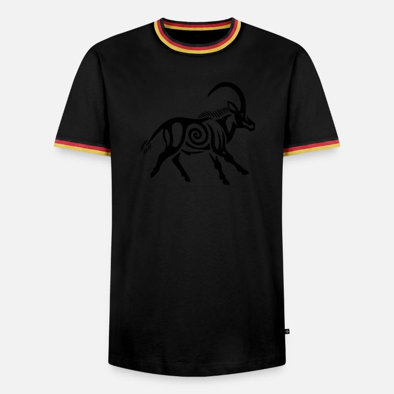 Sable - Men's Ringer Shirt - black/tricolour