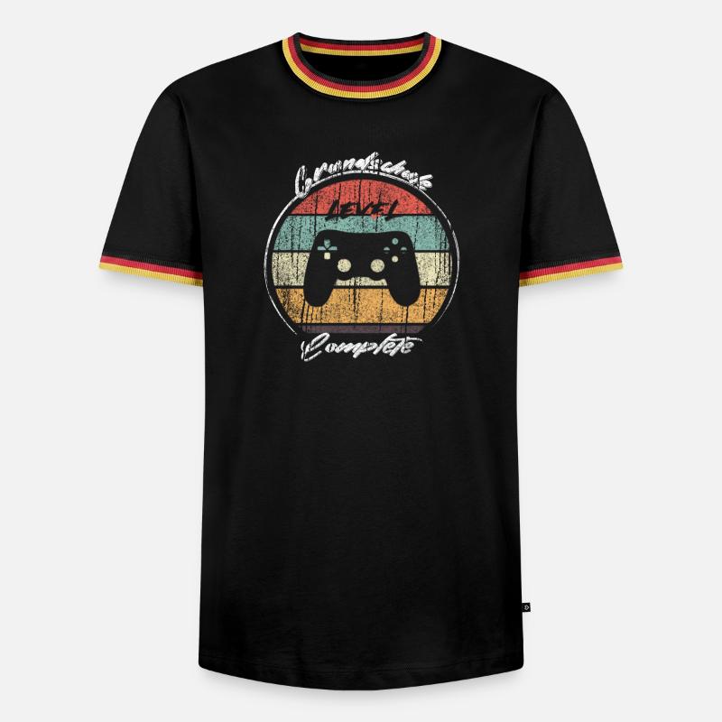 Elementary Level Complete Gamer - Men's Ringer Shirt - black/tricolour